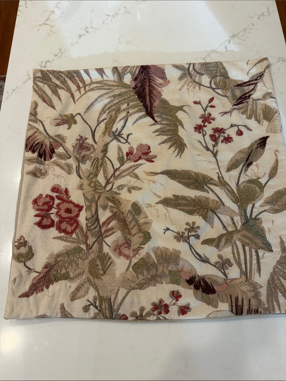 Pottery Barn Alia embroidered pillow cover
